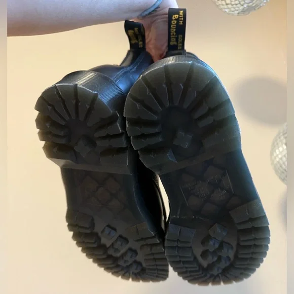 Dr. Martens Women’s 9/Men’s 8 1460 Bex Squared Toe Polished Smooth Boot in Black - Picture 5 of 8